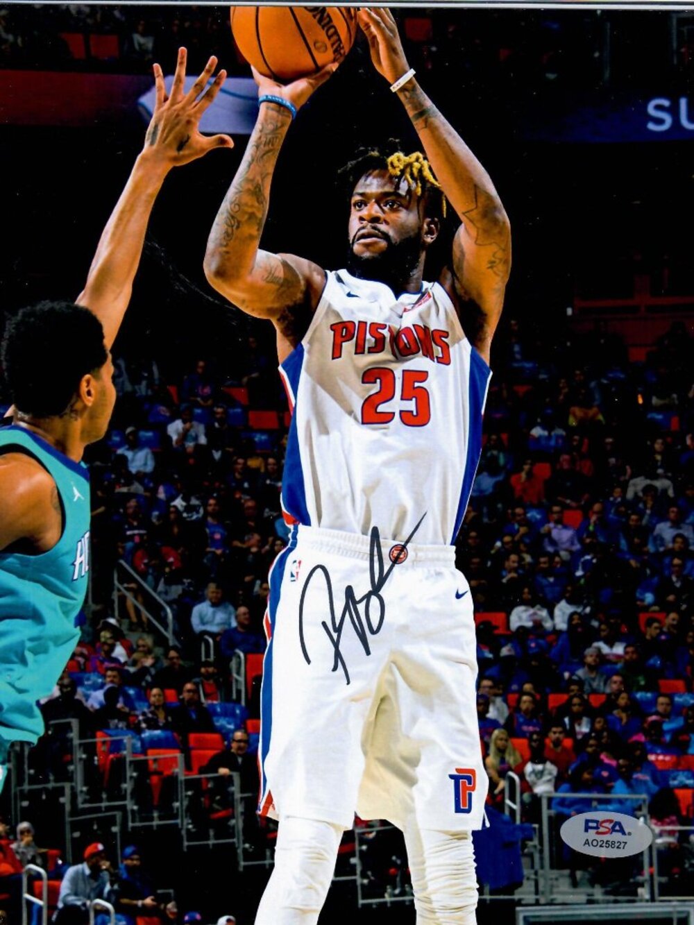 Reggie Bullock NBA Detroit Pistons Signed 8X10 Photo PSA Certified AO25827
